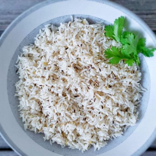 coconut ginger rice in rice cooker