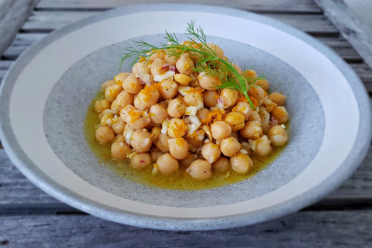 Chickpea Salad with Fennel & Orange (Warm or Cold)