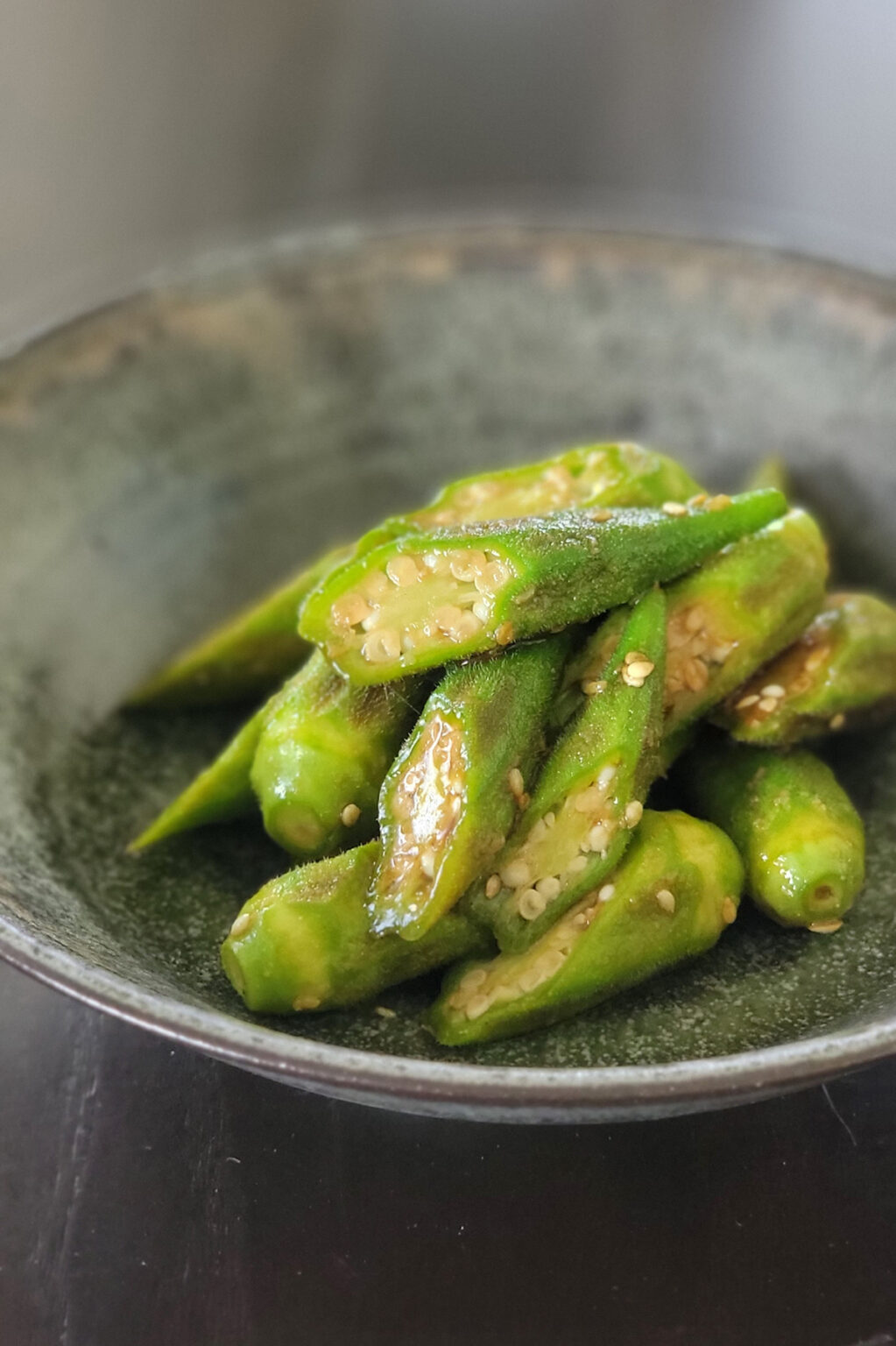 Japanese Style Seasoned Okra (Vegan) - Plant-Based Matters