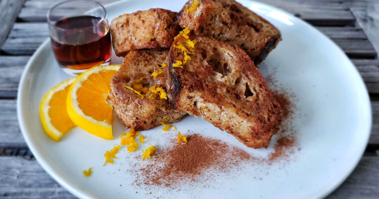 Orange Infused Fall Spice French Toast