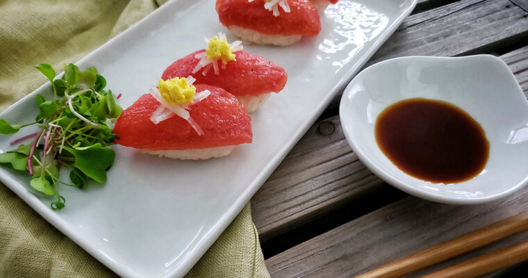 Tomato “Katsuo” Nigiri Sushi