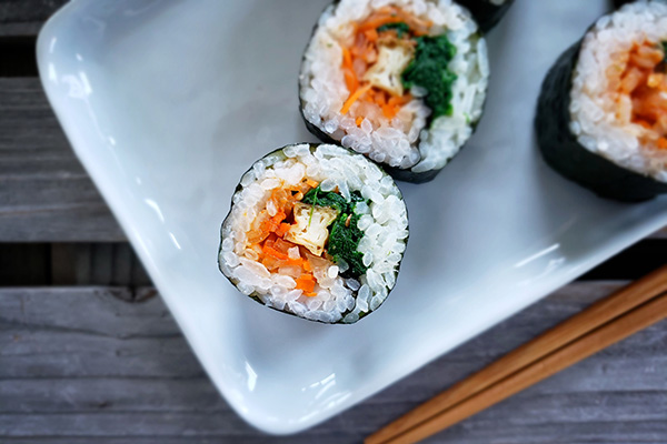 Kimbap – Korean Seaweed Rice Rolls