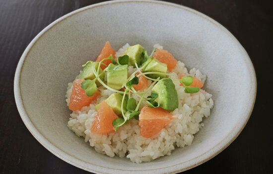 Vegan Grapefruit Avocado Sushi