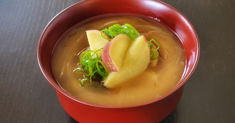Vegan Japanese Sweet Potato Miso Soup