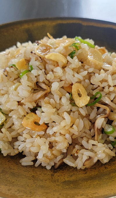 Vegan Garlic Fried Rice