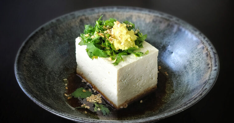 Vegan Cilantro Lime Cold Tofu