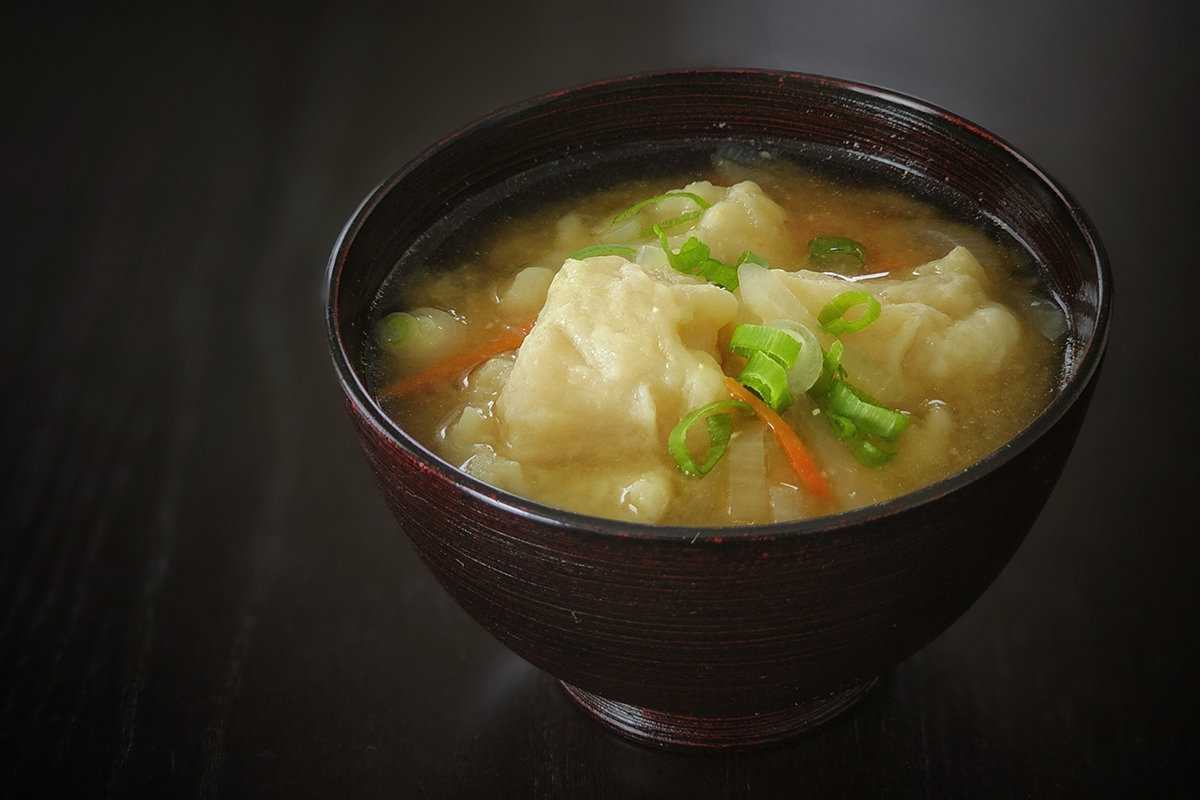 Vegan Dumpling Miso Soup