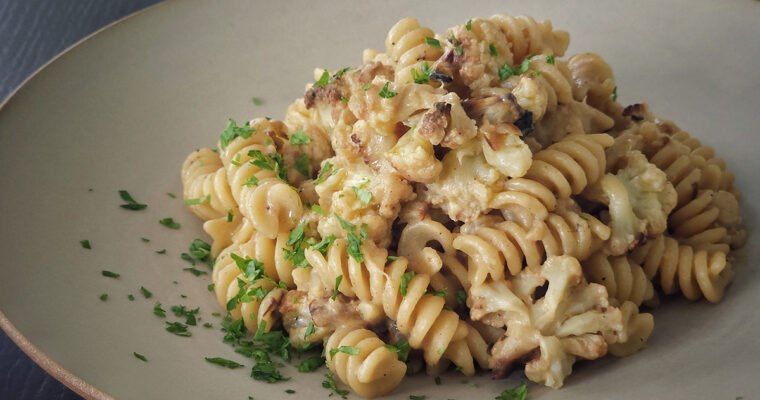 Vegan Roasted Cauliflower Pasta