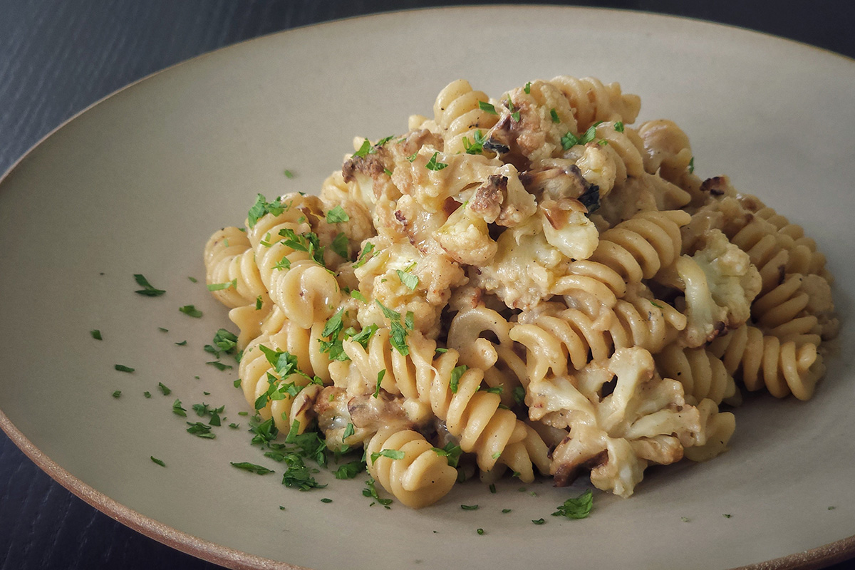 Vegan Roasted Cauliflower Pasta